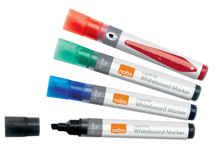 Marker NOBO, pentru table si flipcharturi, varf 5-12 mm, 10 buc/cutie, diverse culori