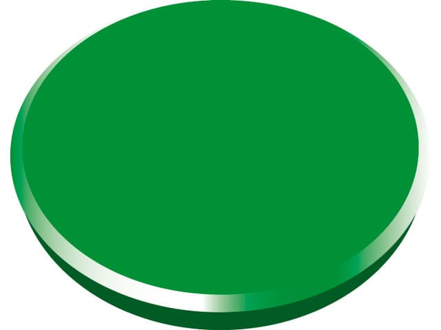 Magneti 32mm, 10/cutie, ALCO - verde