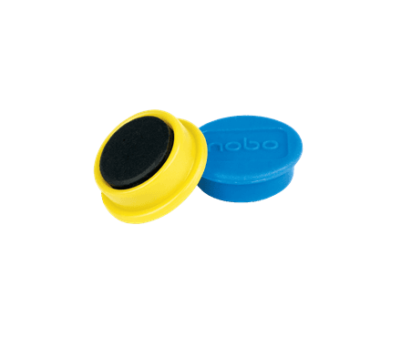 Magneti pentru table NOBO, diametru 38 mm, sustin 20 coli, 10 buc/set, diverse culori