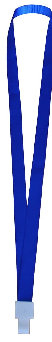 Snur textil, 15mm latime,spring clip, KEJEA - albastru