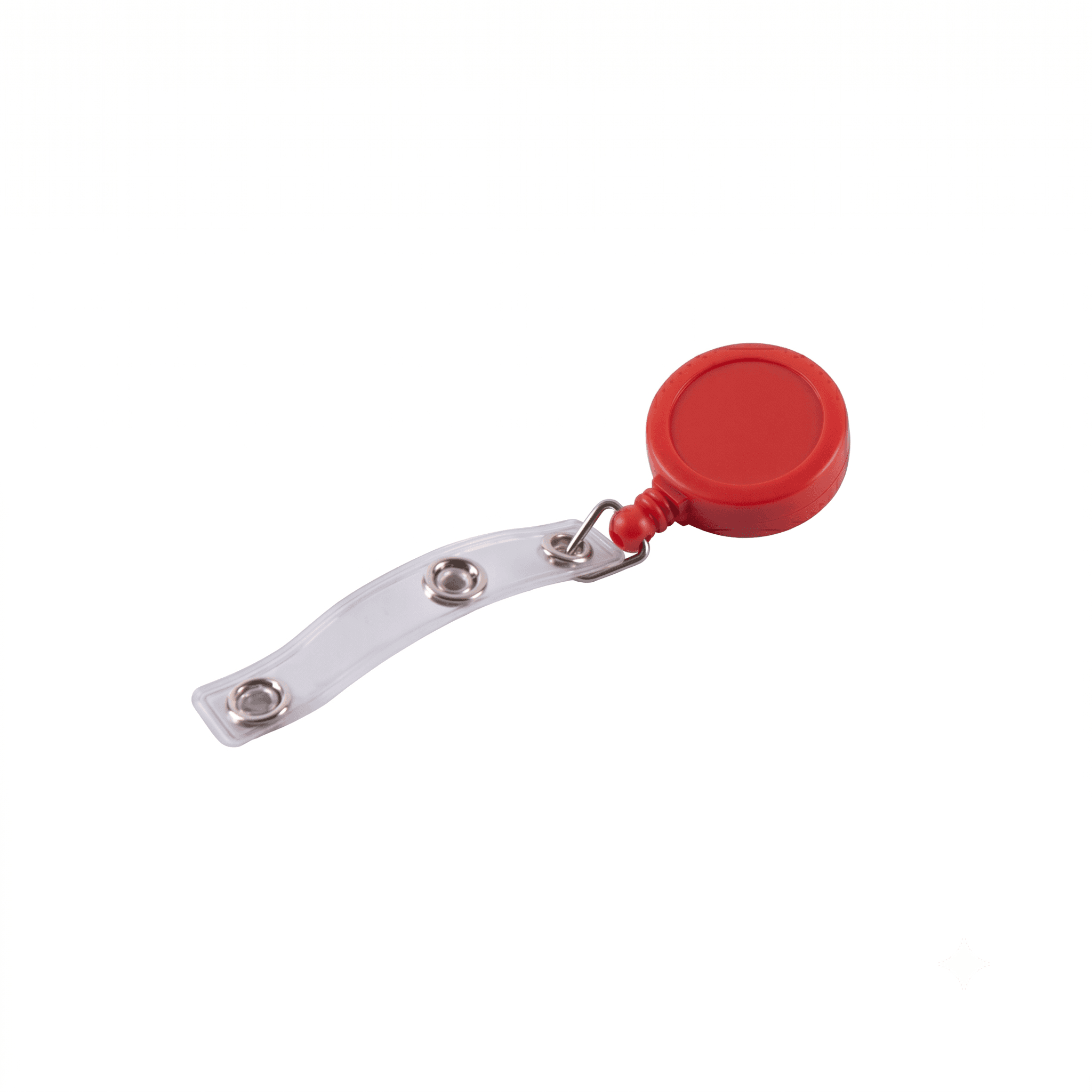 Dispozitiv cu snur retractabil pt. legitimatii, rotund-D20mm, clips curea, KEJEA - rosu