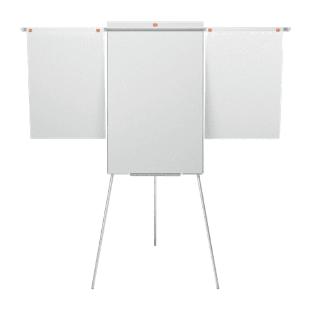 Flipchart NOBO Impression Pro, otel lacuit, brate extensibile si trepied, magnetic+marker,tavita alb