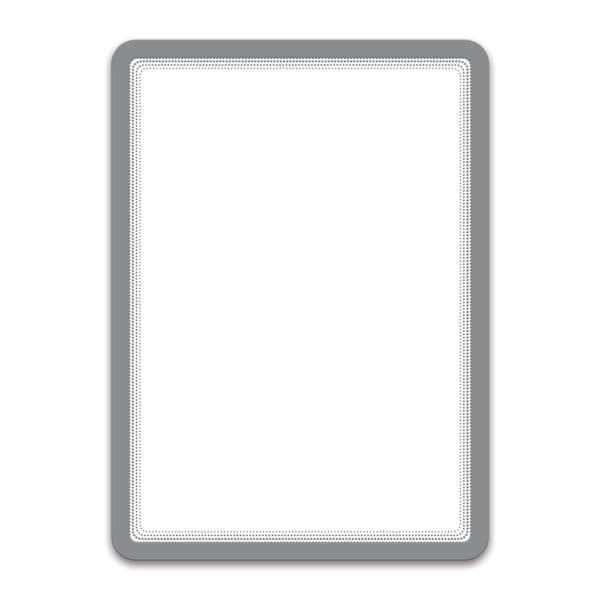 Buzunar magnetic pentru documente A4, cu rama color, 2 buc/set, DJOIS - rama argintie