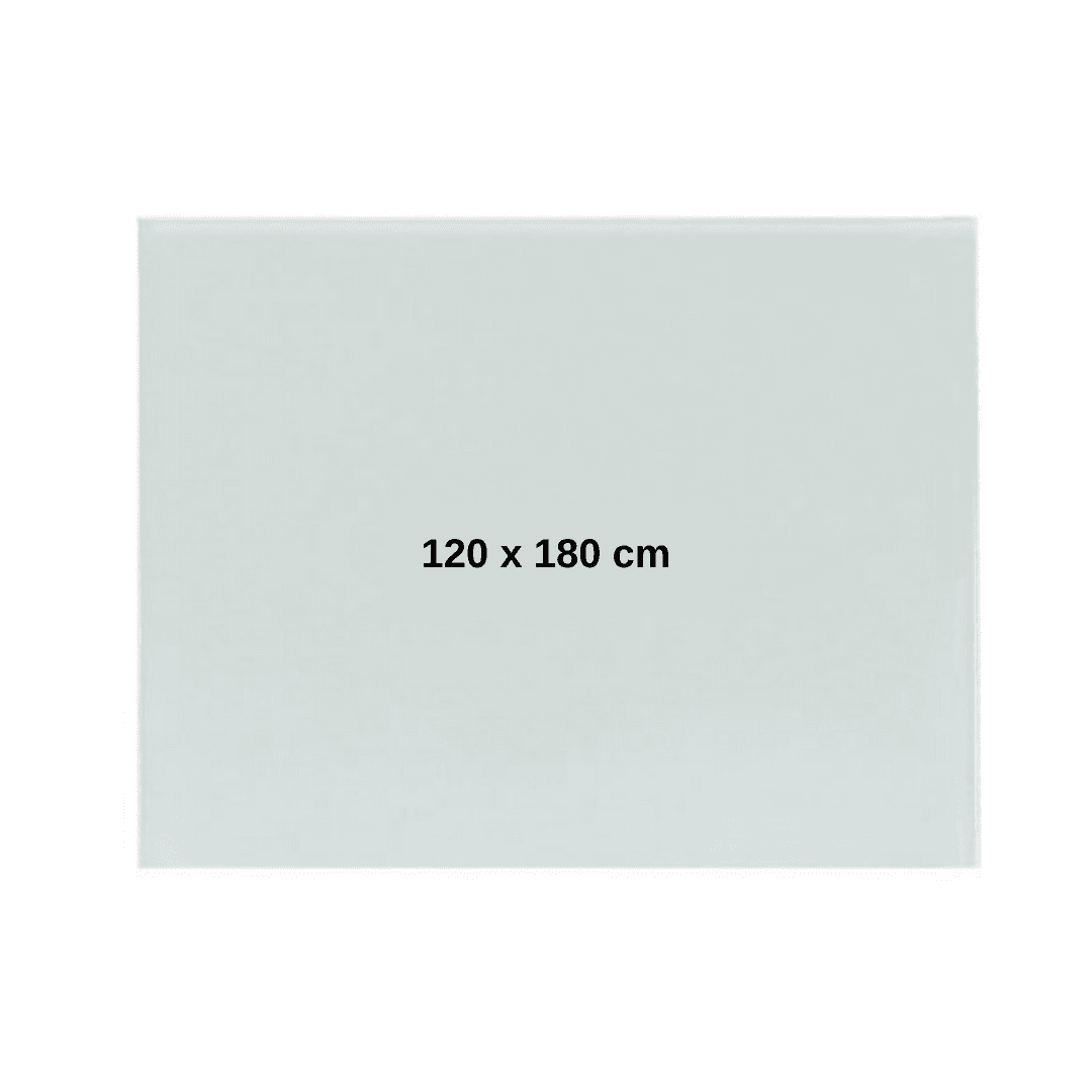 Tabla alba magnetica din sticla, 120 x 180 cm, Optima + Kit (burete, spray, magneti)