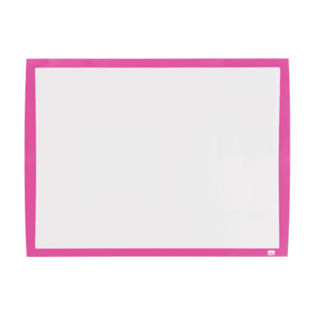 Tabla NOBO Joy, plastic, 43x58.5 cm, magnetica, include marker, burete si magneti, alb, rama roz