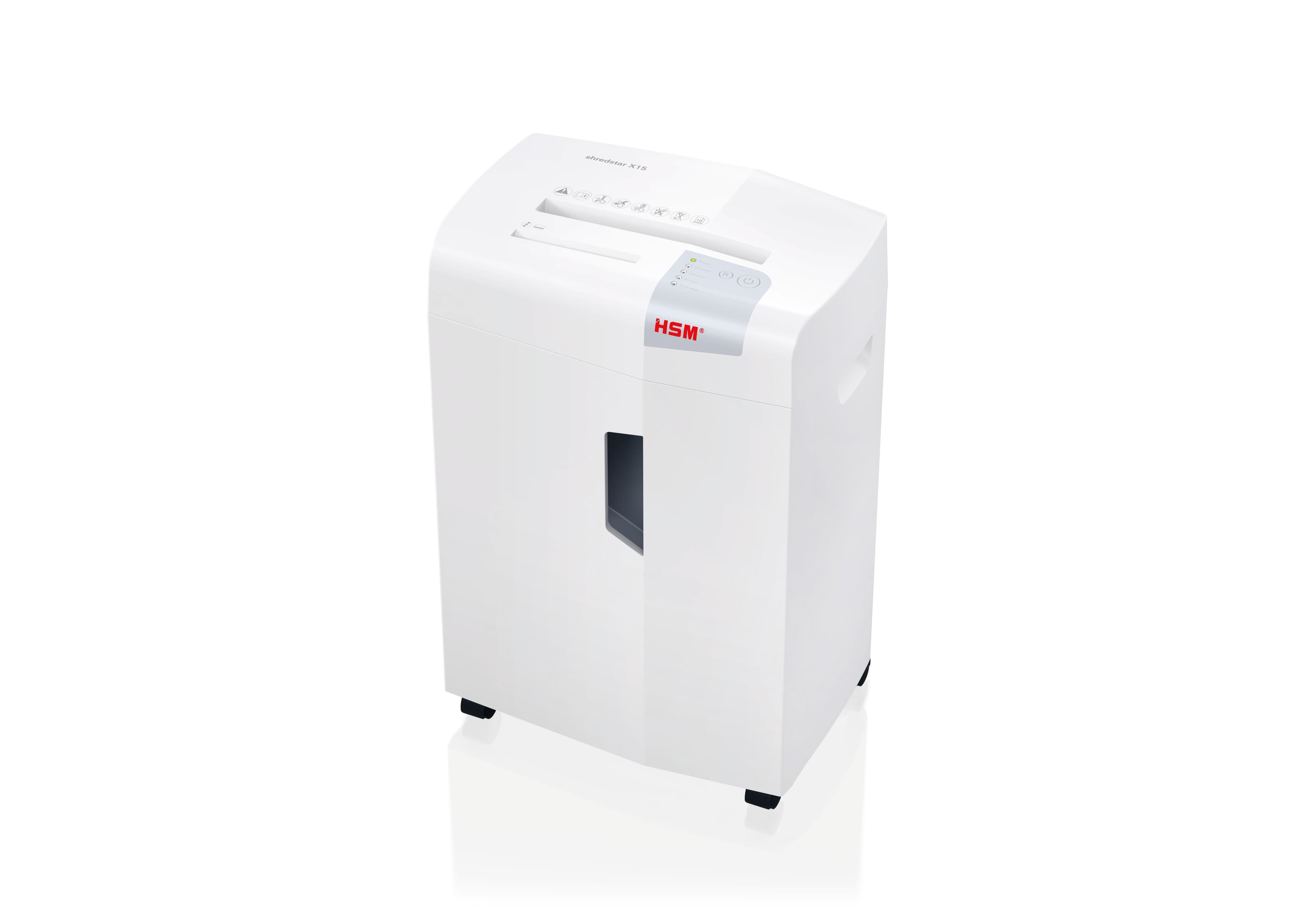 Distrugator documente manual HSM ShredStar X15, 15 coli, cross cut (4 x 37mm), securitate 4