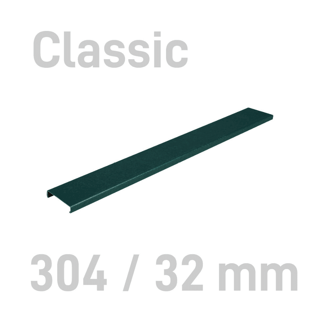 Sina metalica structura panzata, A4, 261-300 pag.(32 mm) 10 buc/set, Metal -BIND OPUS - verde