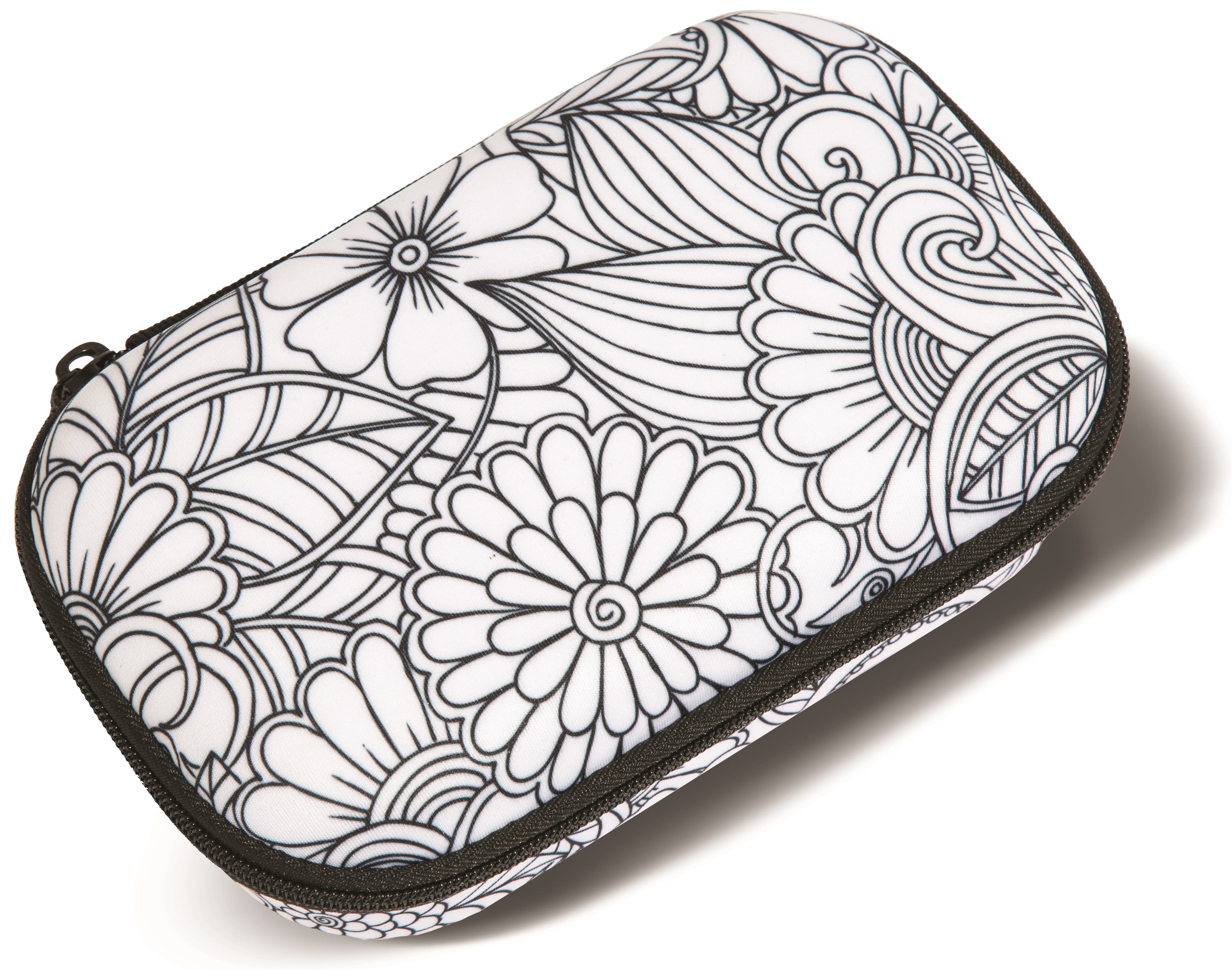 Penar cu fermoar, ZIPIT Color In Storage box - Big Flowers
