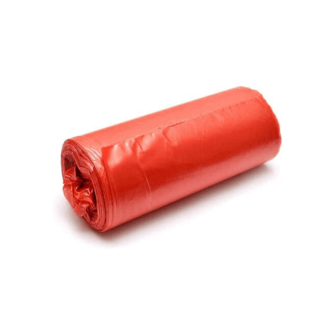 Saci menajeri super rezistenti LDPE, 240L, 95 x 140cm, 28 microni, 10buc/rola, Sipeko - rosii