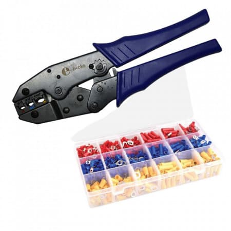 Set clește sertizare E-LOCKS HS-30J + 700 terminale izolate