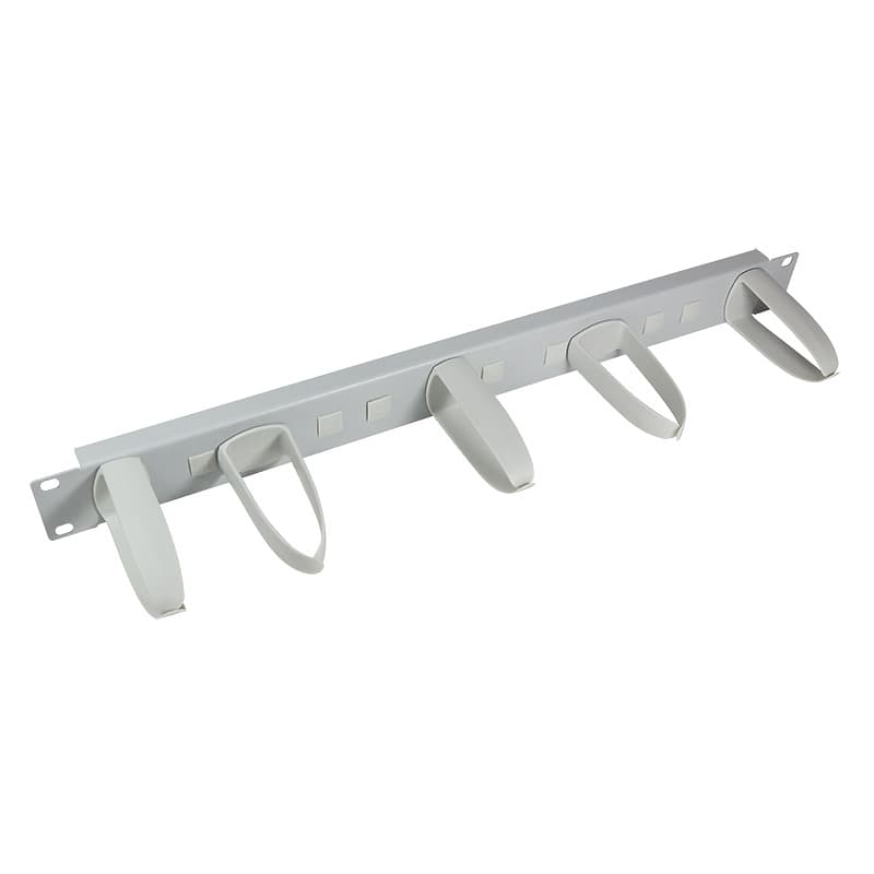 Organizator cabluri optice LogiLink 1U, 5 cârlige rotative, gri