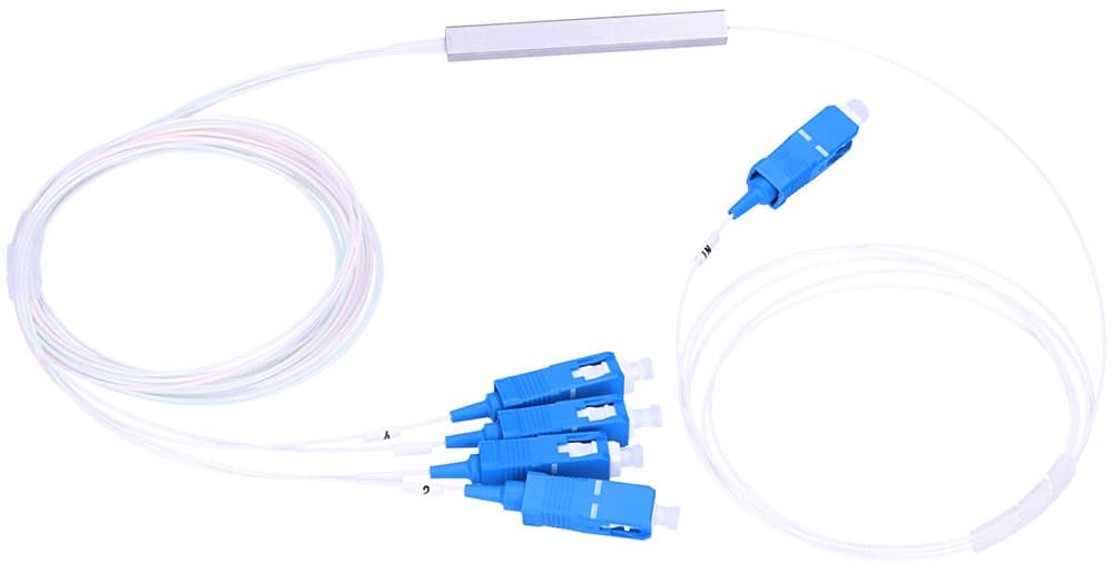 Splitter optic PLC SC/UPC 1:4 Ø0.9mm 1.5m