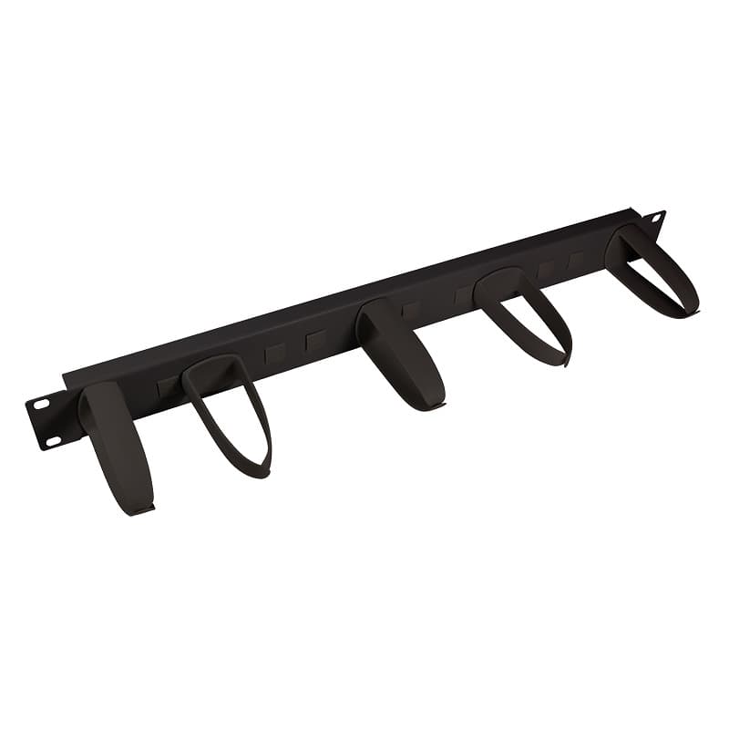 Organizator cabluri optice LogiLink 1U, 5 cârlige rotative, negru