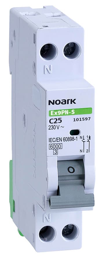 Mini-întreruptor automat Noark Ex9PN-S 1PN C25