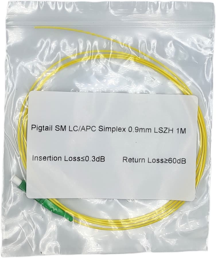 Pigtail optic Tuolima SM SIM LC/APC 1m