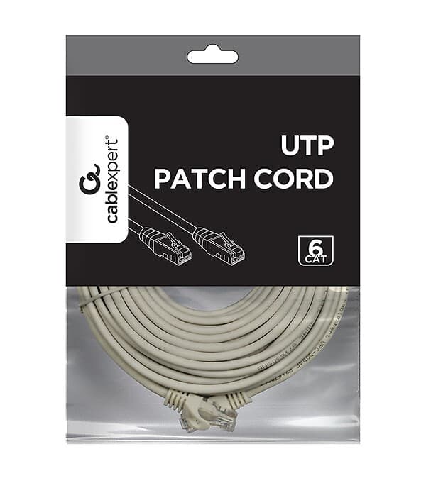 Patchcord Gembird UTP Cat6, gri, 10 m