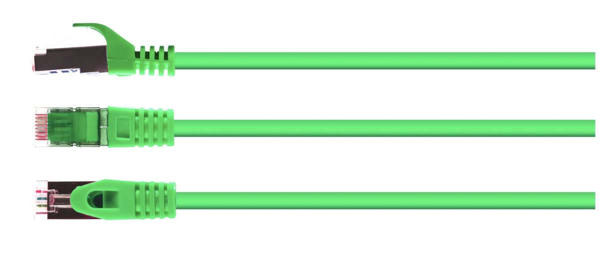 Patchcord Gembird S/FTP Cat6A, verde, 0.25 m