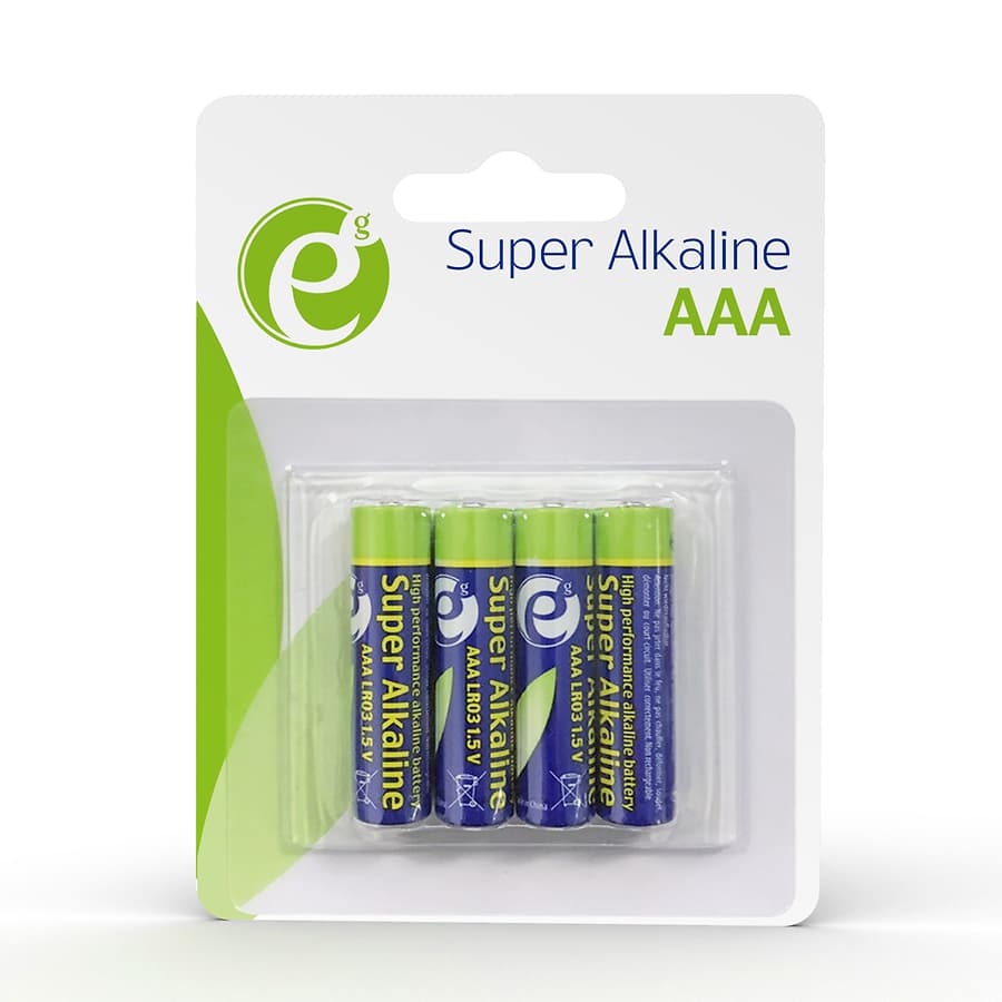 Set 4 baterii alcaline AAA LR03 (Gembird)